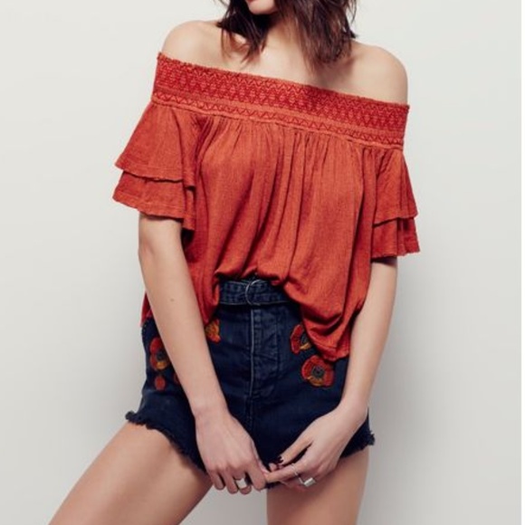Free People Tops - Free People Santorini Off the Shoulder Top